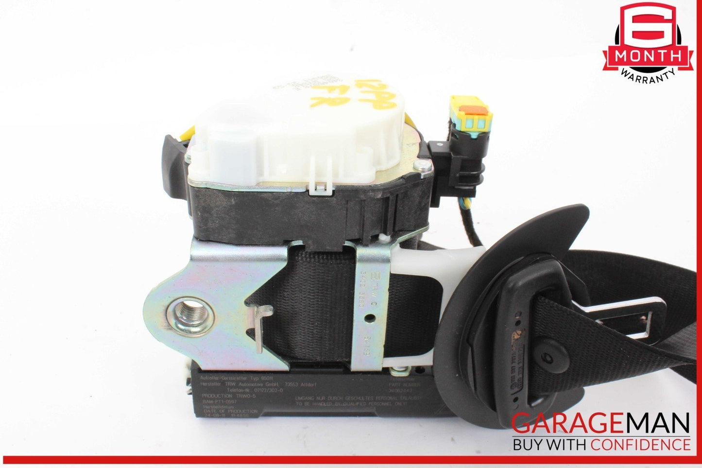 10-16 Porsche Panamera 970 Front Right Passenger Side Seat Belt Black OEM