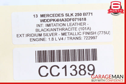 08-18 Mercedes R172 SLK250 Front Right Side Door Control Module Unit