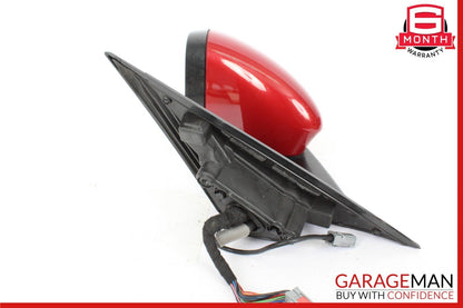 16-20 Jaguar XF Front Left Driver Side Door Rear View Mirror Red OEM