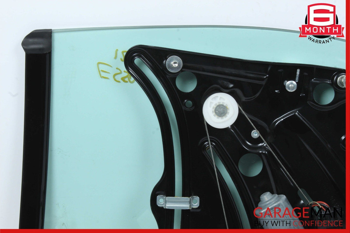 10-16 Mercedes W212 E550 Rear Right Quarter Window Glass & Regulator Motor Plate