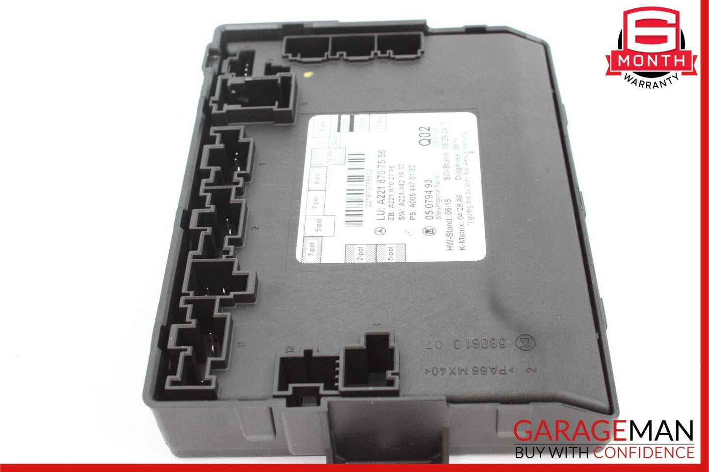 07-13 Mercedes W221 S550 S600 Rear Right Passenger Side Door Control Module OEM