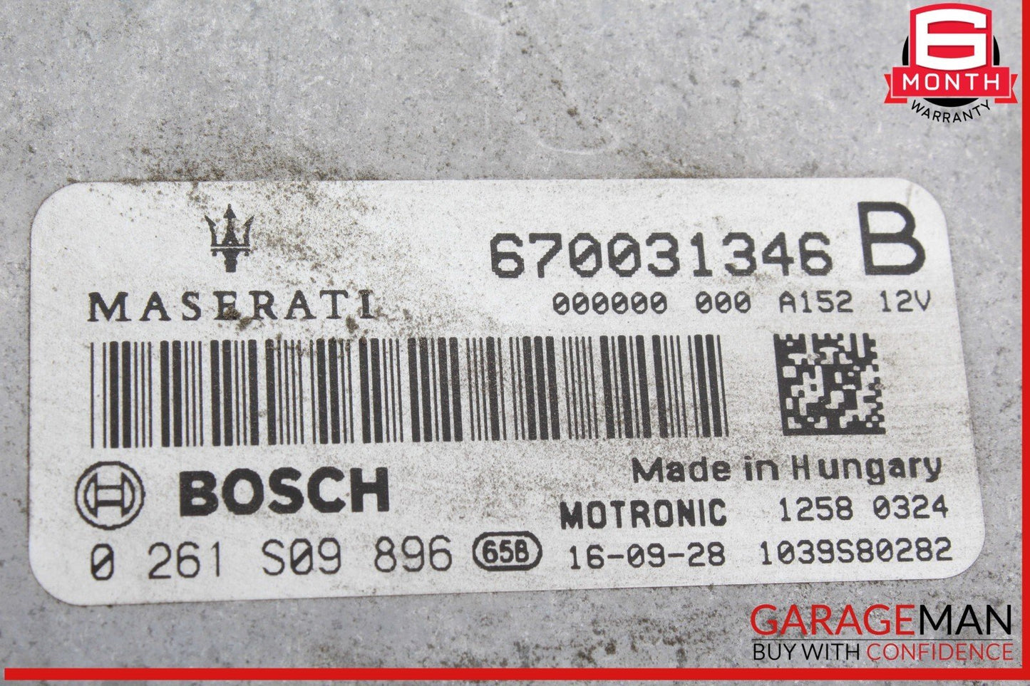 17-20 Maserati Levante M161 Ghibli M157 3.0L Ignition Control Module ECU OEM