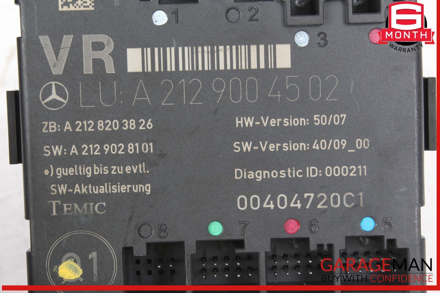 08-18 Mercedes W204 C250 E350 E400 Front Right Side Door Control Module Unit OEM