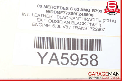 08-11 Mercedes W204 C63 AMG C350 Instrument Cluster Speedometer Bezel Trim OEM