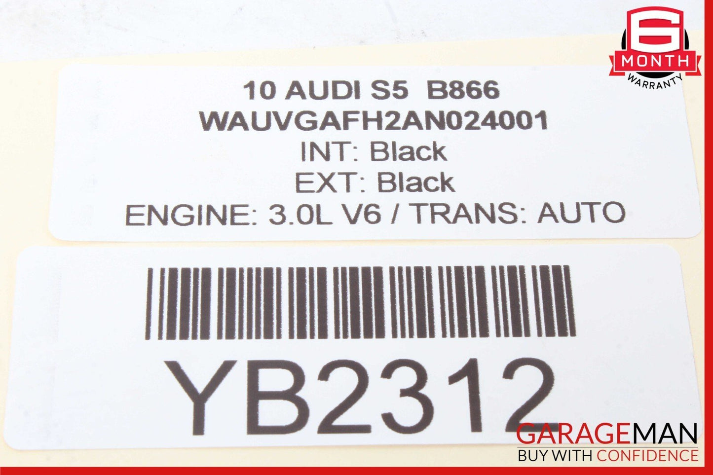 10-17 Audi S5 A5 Convertible Rear Right Quarter Window Regulator Motor OEM