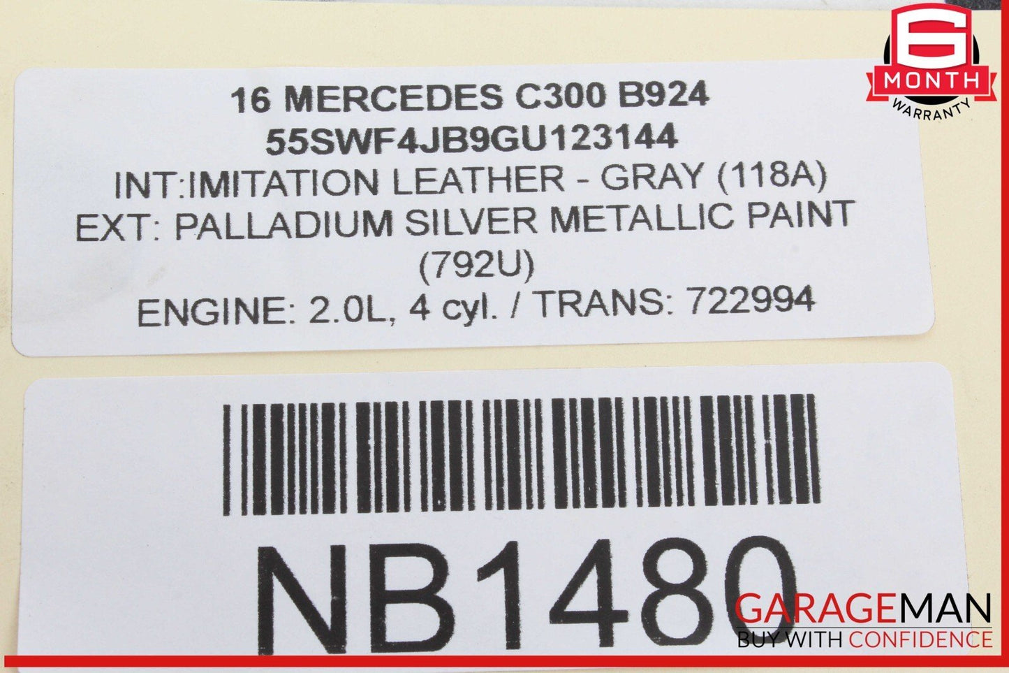 15-23 Mercedes W205 C300 C400 GLC300 Rear Left Side Door Control Module Unit OEM