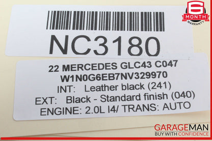 16-22 Mercedes X253 GLC43 AMG Rear Left Side Window Regulator Motor OEM
