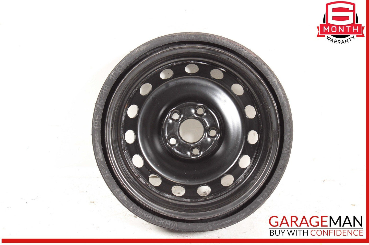07-15 Audi Q7 Emergency Spare Wheel Rim Tire 6.5 x 18 H2 ET53 OEM