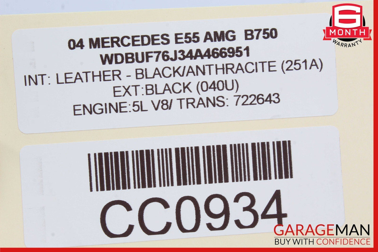 03-06 Mercedes W211 E55 AMG SL500 ABS Anti Lock Brake Control Module ESP OEM