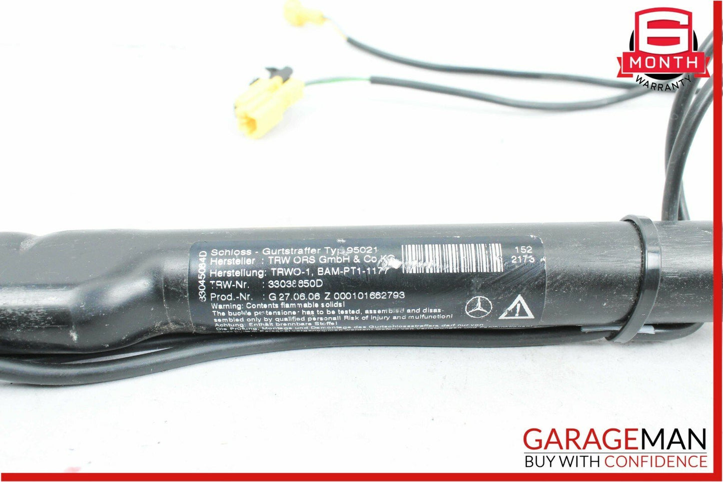 07-09 Mercedes W221 S550 S65 AMG Front Right Seat Belt Receiver Buckle Tensioner