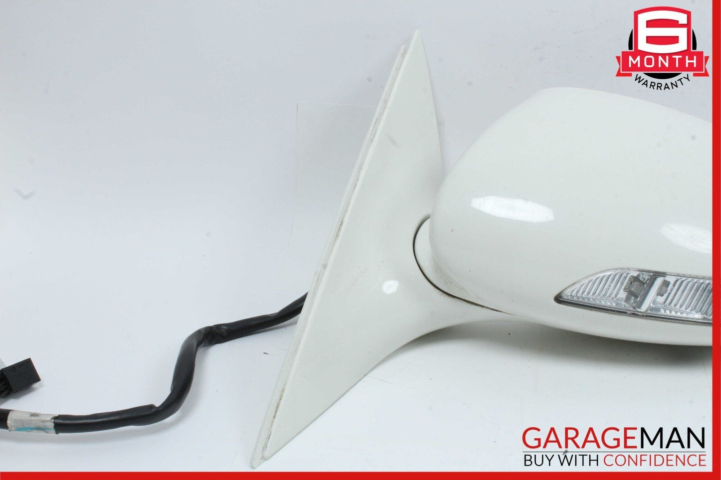 07-09 Mercedes W221 S550 Front Left Side Mirror Rear View Door Calcite White