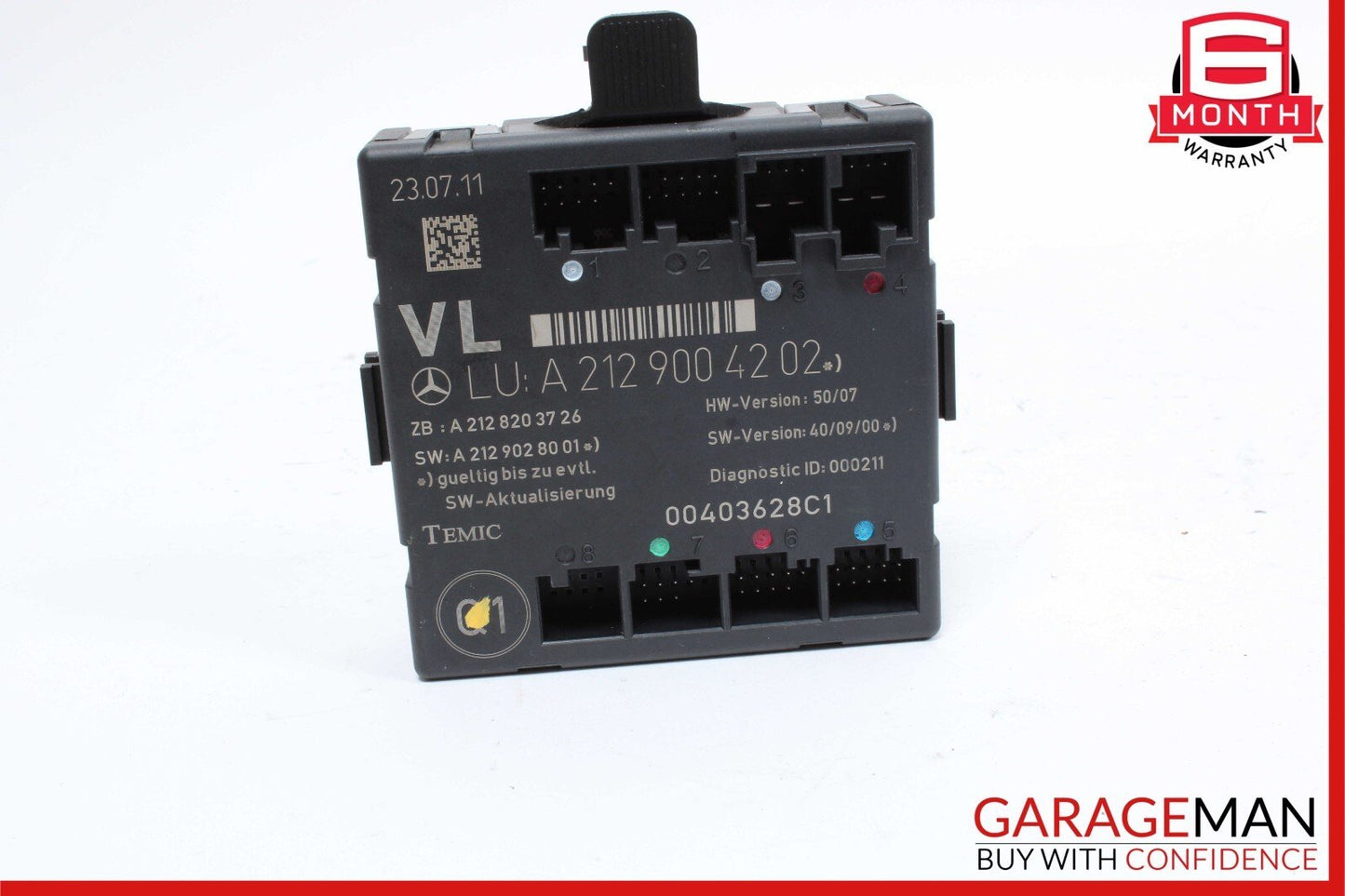 08-18 Mercedes W204 C250 SLK350 E400 Front Left Side Door Control Module OEM
