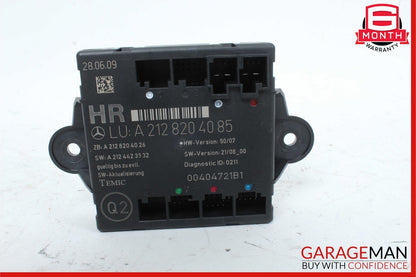 08-14 Mercedes W212 E350 4MATIC Rear Right Side Door Control Module OEM