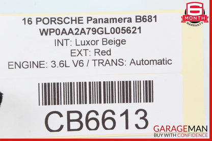 10-16 Porsche Panamera 970 Center Console Rear Left A/C AC Air Vent Trim Grille