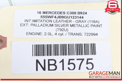 15-20 Mercedes W205 C300 Gas Throttle Accelerator Pedal 2053000004 OEM