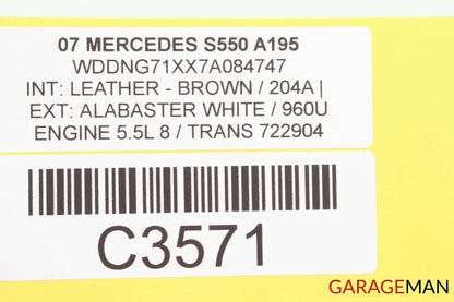 07-09 MERCEDES W221 S550 S600 S63 AMG BLUETOOTH CONTROL MODULE Q1 OEM