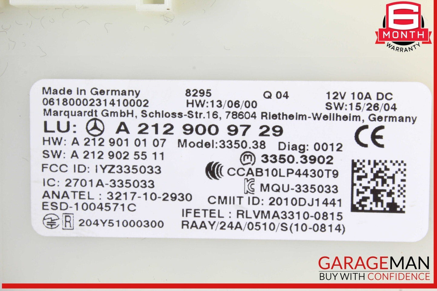 13-20 Mercedes W166 GLE400 SL550 CLA250 Keyless Go Entry Control Module OEM