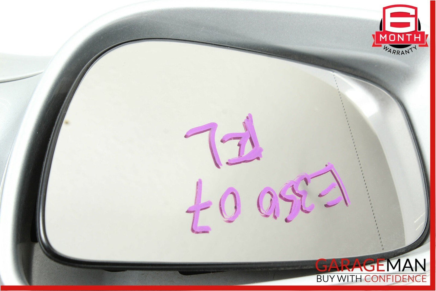 07-09 Mercedes W211 E550 E63 AMG Front Left Side Mirror Door Rear View Silver