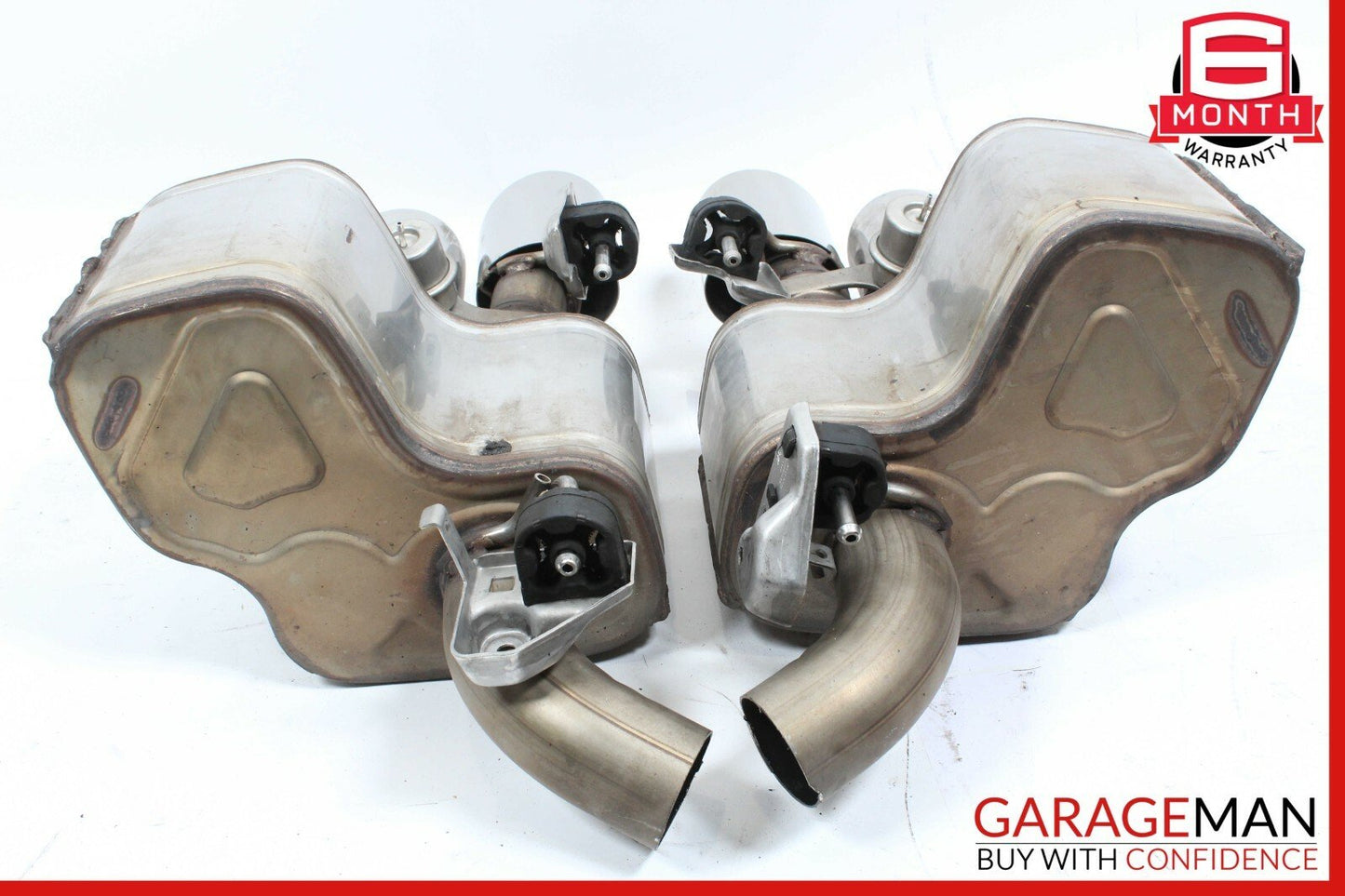 14-17 Maserati Ghibli Rear Left & Right Side Exhaust Muffler Tip Pipe Set of 2