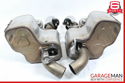 14-17 Maserati Ghibli Rear Left & Right Side Exhaust Muffler Tip Pipe Set of 2