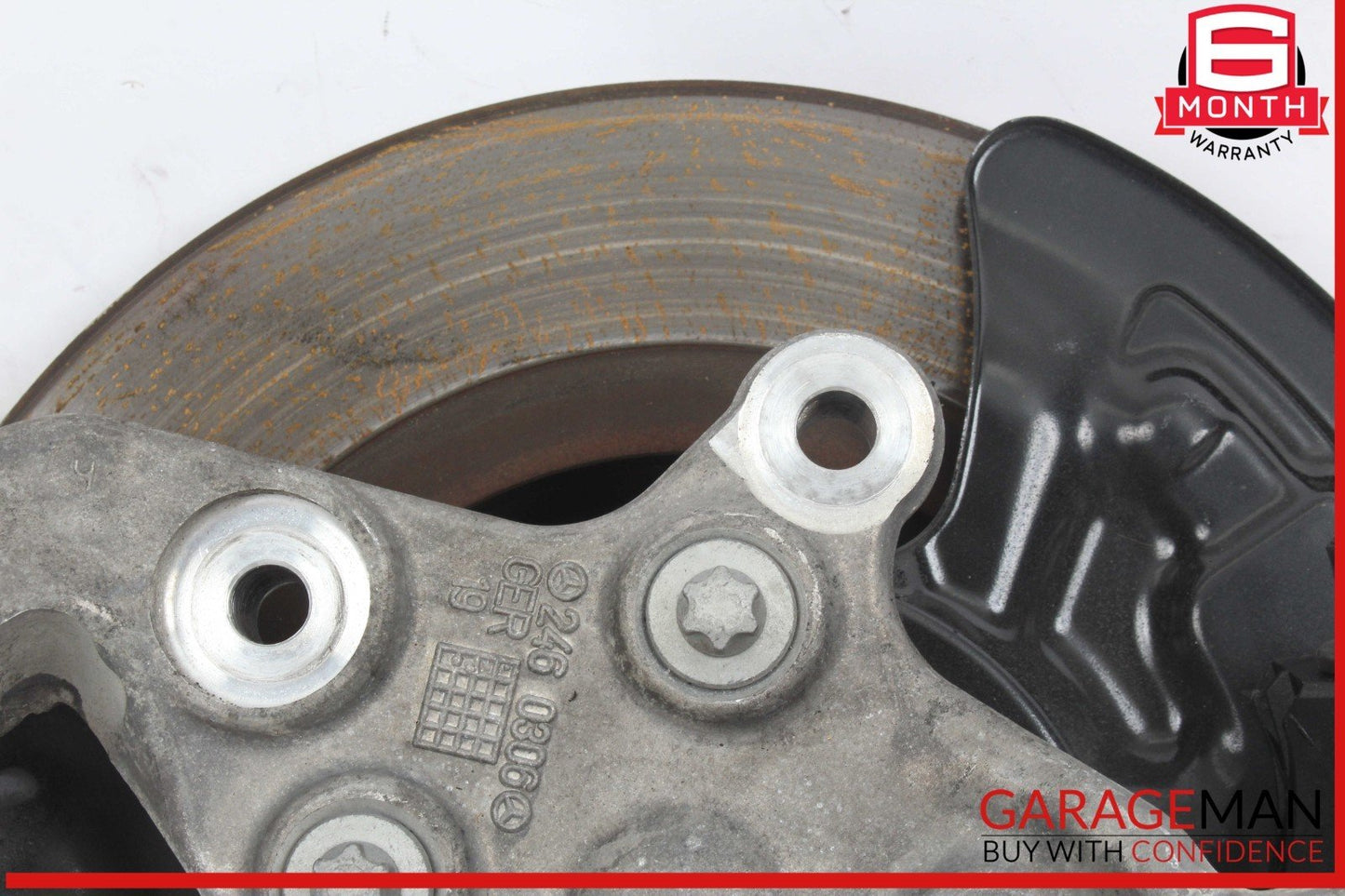 14-19 Mercedes W117 CLA250 Rear Left Side Spindle Knuckle Hub w/ Rotor Disc