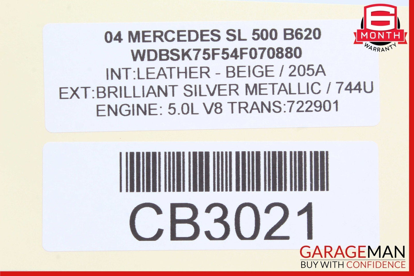 03-12 Mercedes R230 SL500 SL55 AMG Front Left Under Seat Control Module Unit OEM