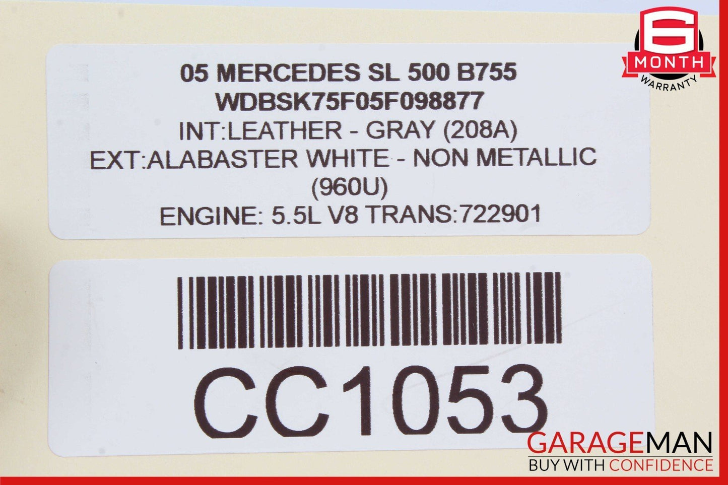 03-06 Mercedes R230 SL500 CLK500 ML500 ECU Engine Control Module Unit OEM