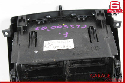 06-11 Mercedes W219 CLS550 CLS55 AMG Rear Seat AC A/C Control Air Vent Black OEM
