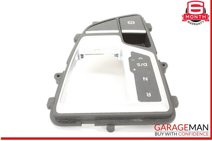 17-19 Audi Q7 Gear Shift Shifter Trim Cover Panel w/ Parking Brake Switch OEM