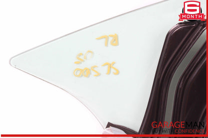 03-12 Mercedes R230 SL500 Rear Left Window Quarter Glass w/ Regulator Motor OEM
