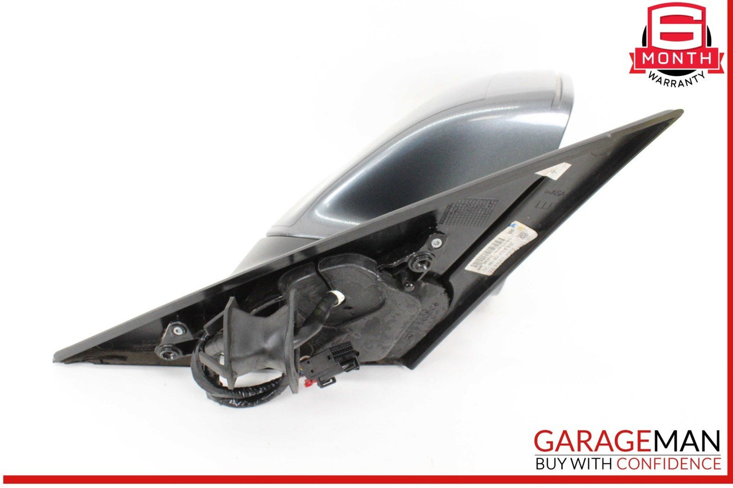 09-15 Audi Q5 Front Right Side Door Rear View Mirror Silver 8R1857410E OEM