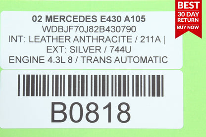 98-02 MERCEDES W210 E430 FRONT RIGHT PASSENGER DOOR CONTROL MODULE A105 OEM