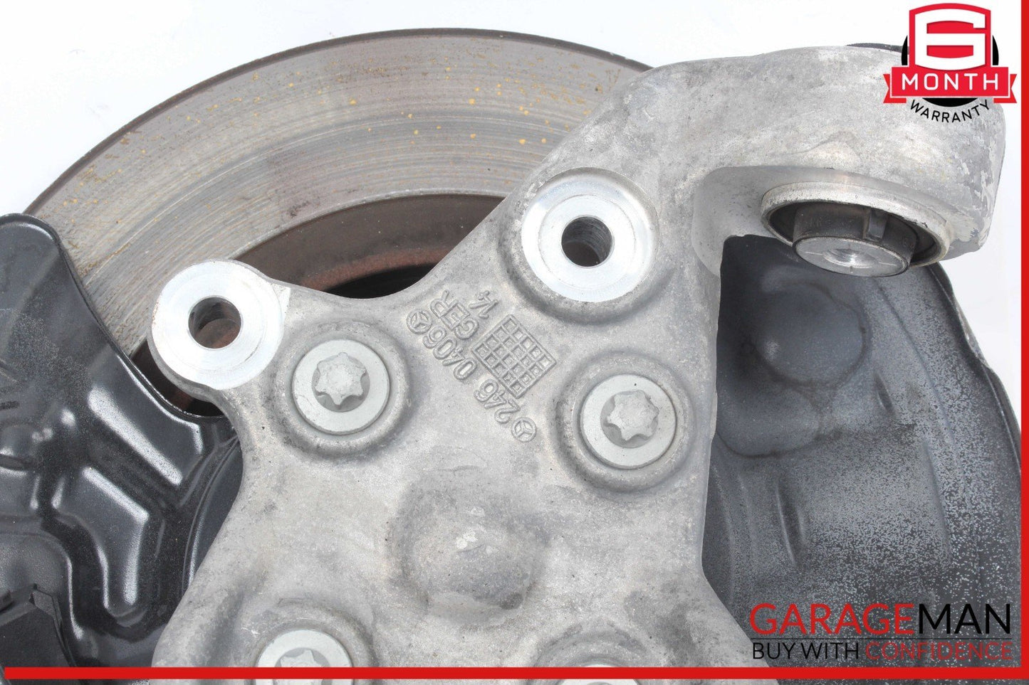 14-19 Mercedes W117 CLA250 Rear Right Side Spindle Knuckle w/ Rotor Disc OEM