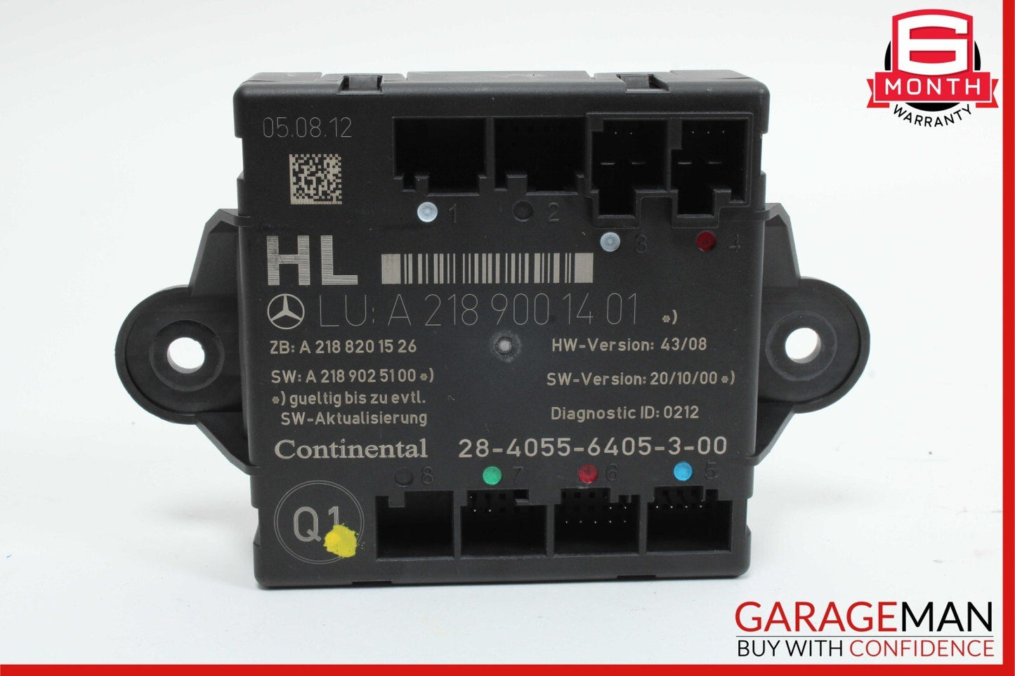 08-18 Mercedes W204 C250 C300 CLS550 Rear Left Side Door Controls Module Unit