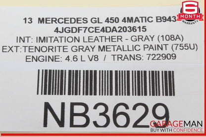 13-16 Mercedes X166 GL450 4MATIC Park Assist Parktronic Sensor Module Control
