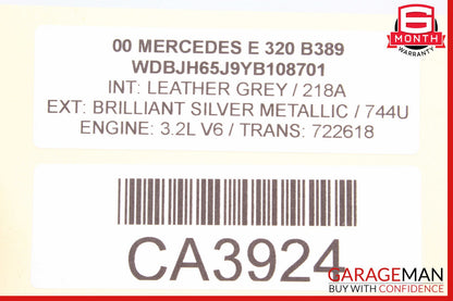 98-02 Mercedes W210 E320 Rain Sensor Cover Trim Panel 2108220040 OEM