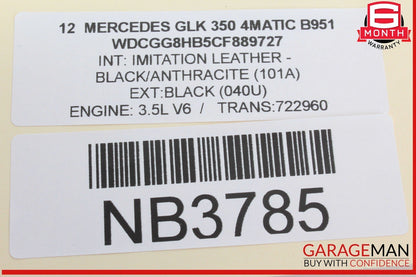 08-18 Mercedes X204 GLK350 4MATIC Rear Right Side Door Control Module OEM
