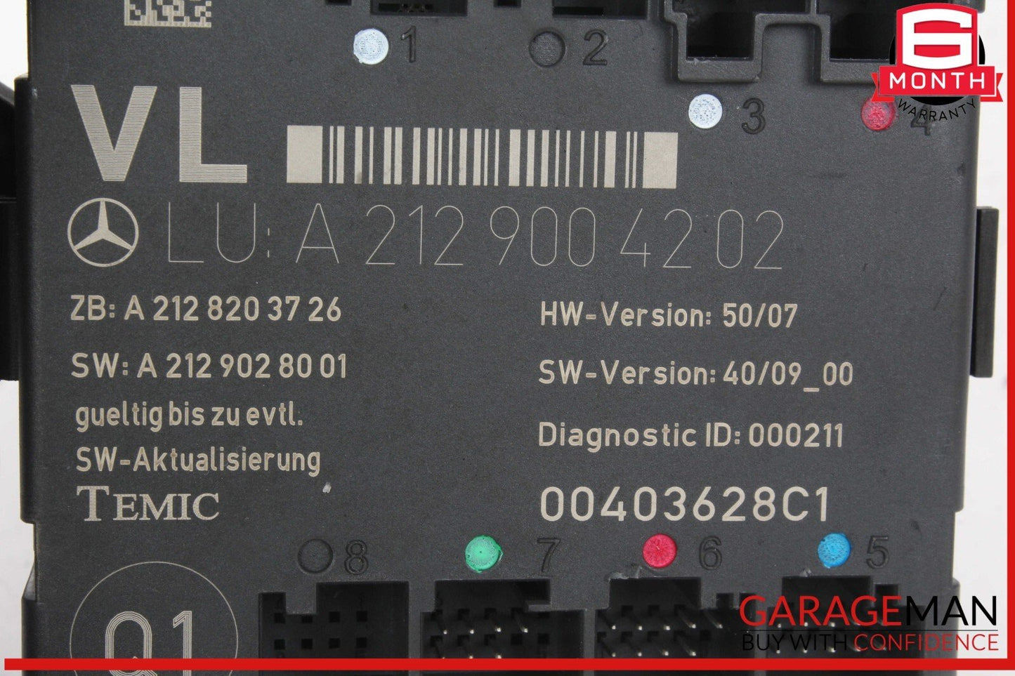 08-18 Mercedes W212 E350 E550 E400 Front Left Side Door Control Module Unit OEM