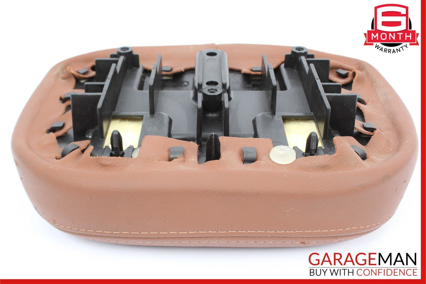 14-17 Maserati Ghibli Front Left / Right Seat Headrest Head Rest Brown