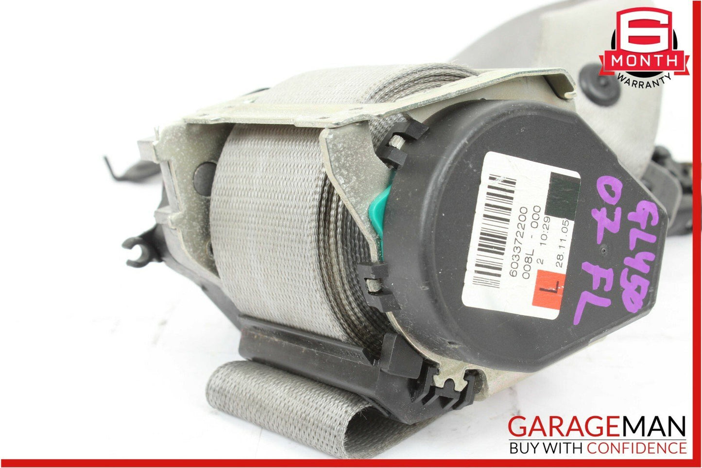 06-09 Mercedes GL450 R500 Front Left Side Seat Belt Seatbelt Retractor Gray