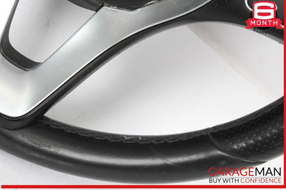 15-18 Mercedes W205 C300 GLC300 Steering Wheel Black w/ Paddle Shifters Assy OEM
