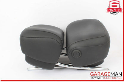 17-19 Audi A4 Front Left & Front Right Side Head Rest Headrest Black OEM