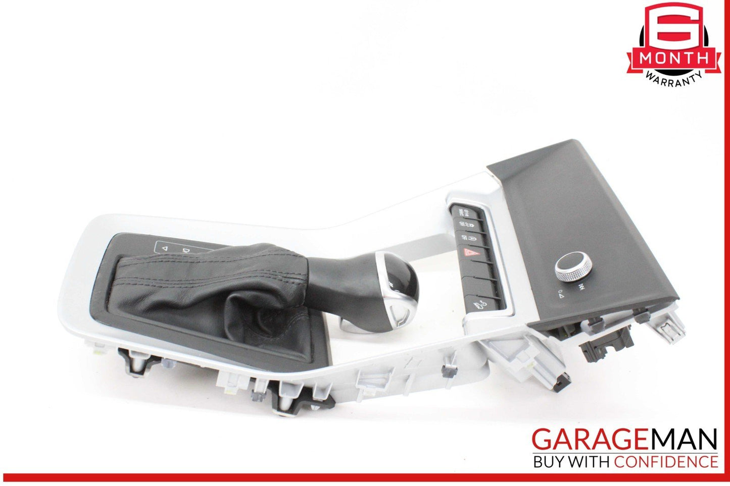 19-24 Audi Q3 Front Center Console Gear Shifter Knob Boot w/ Trim & Switches OEM