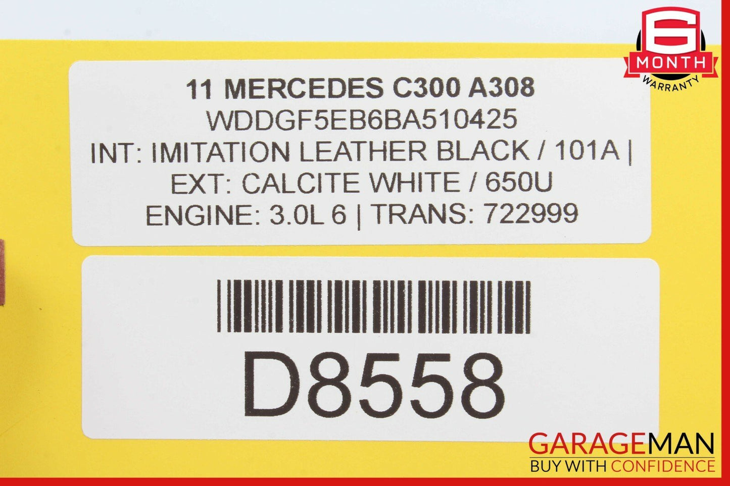08-14 Mercedes W204 C250 C300 Rear Left Driver Side Door Control Module OEM