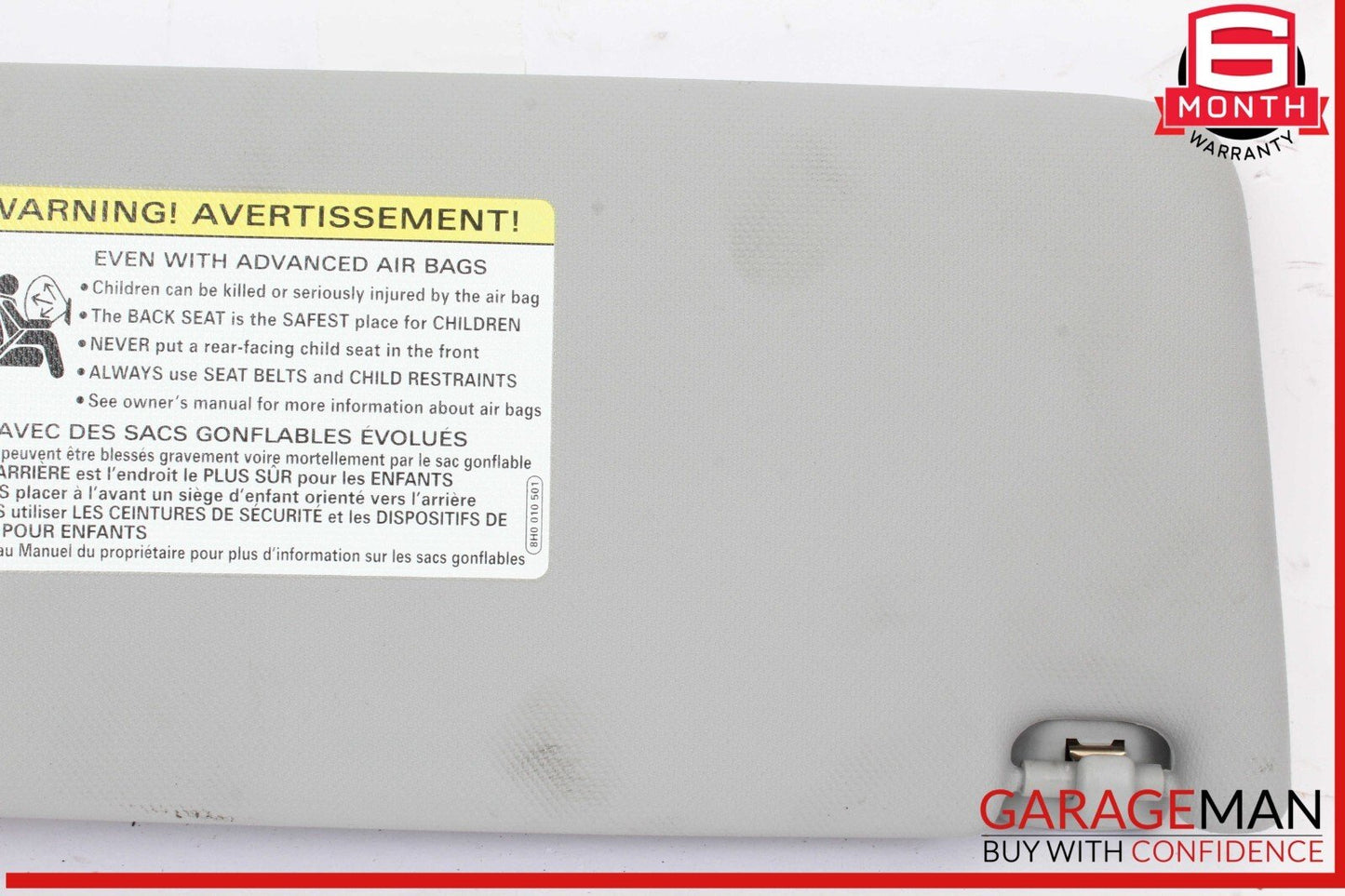 17-24 Audi A4 Front Left Driver Side Sun Visor Sunvisor Gray 8H0010501 OEM