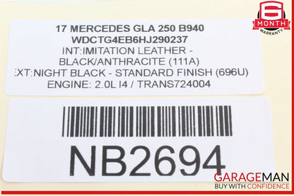 12-20 Mercedes X156 GLA250 Hand Parking Brake Control Module Unit OEM