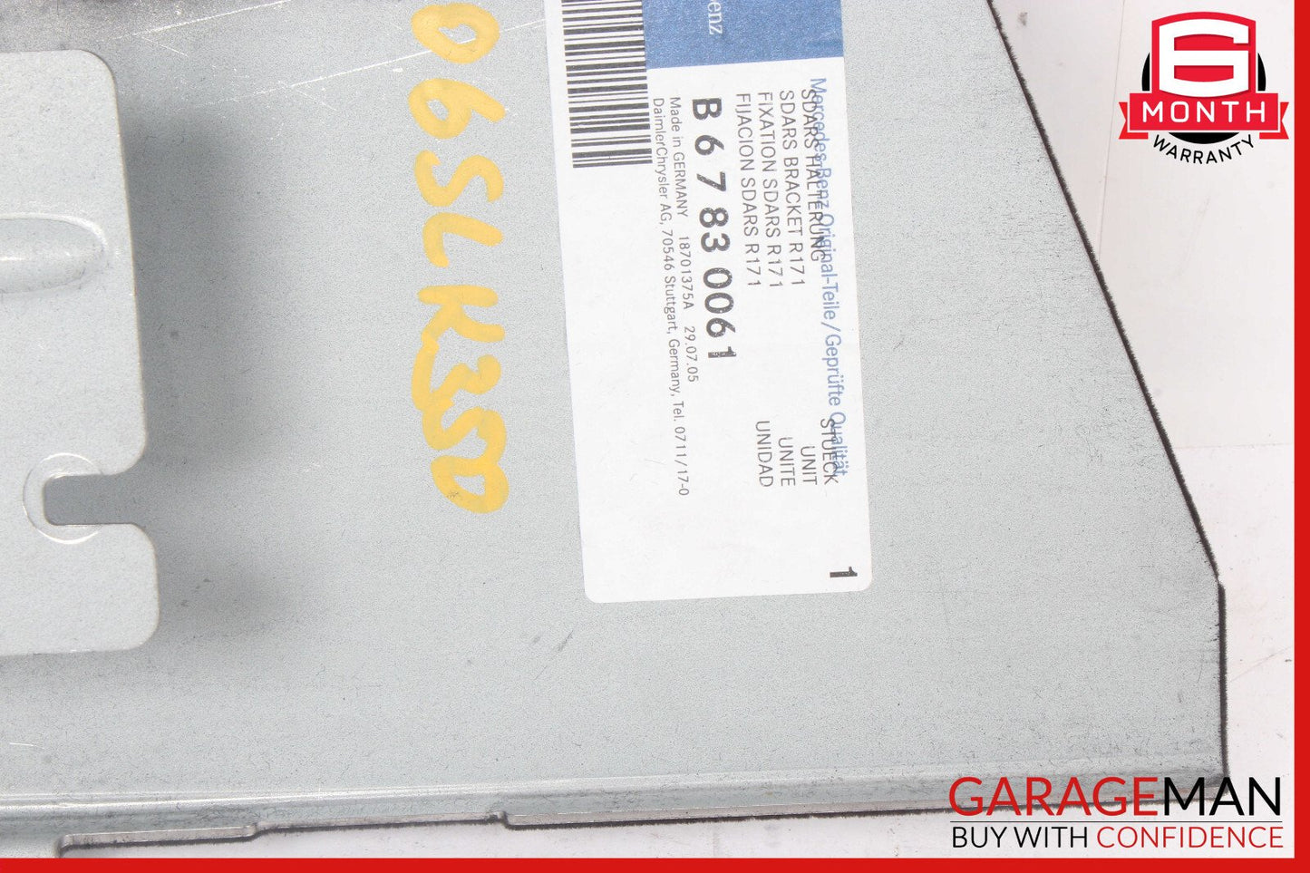 05-08 Mercedes R171 SLK350 Sirius Satellite Receiver Mount Cover Panel OEM