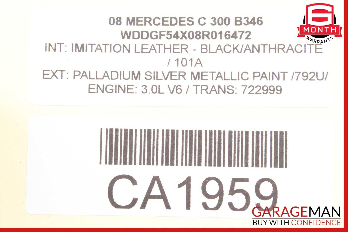 08-18 Mercedes W204 C300 CLS500 GLK350 Rear Left Side Door Control Module Unit