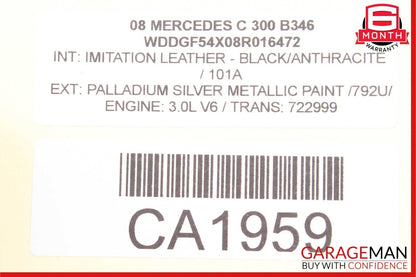 08-18 Mercedes W204 C300 CLS500 GLK350 Rear Left Side Door Control Module Unit