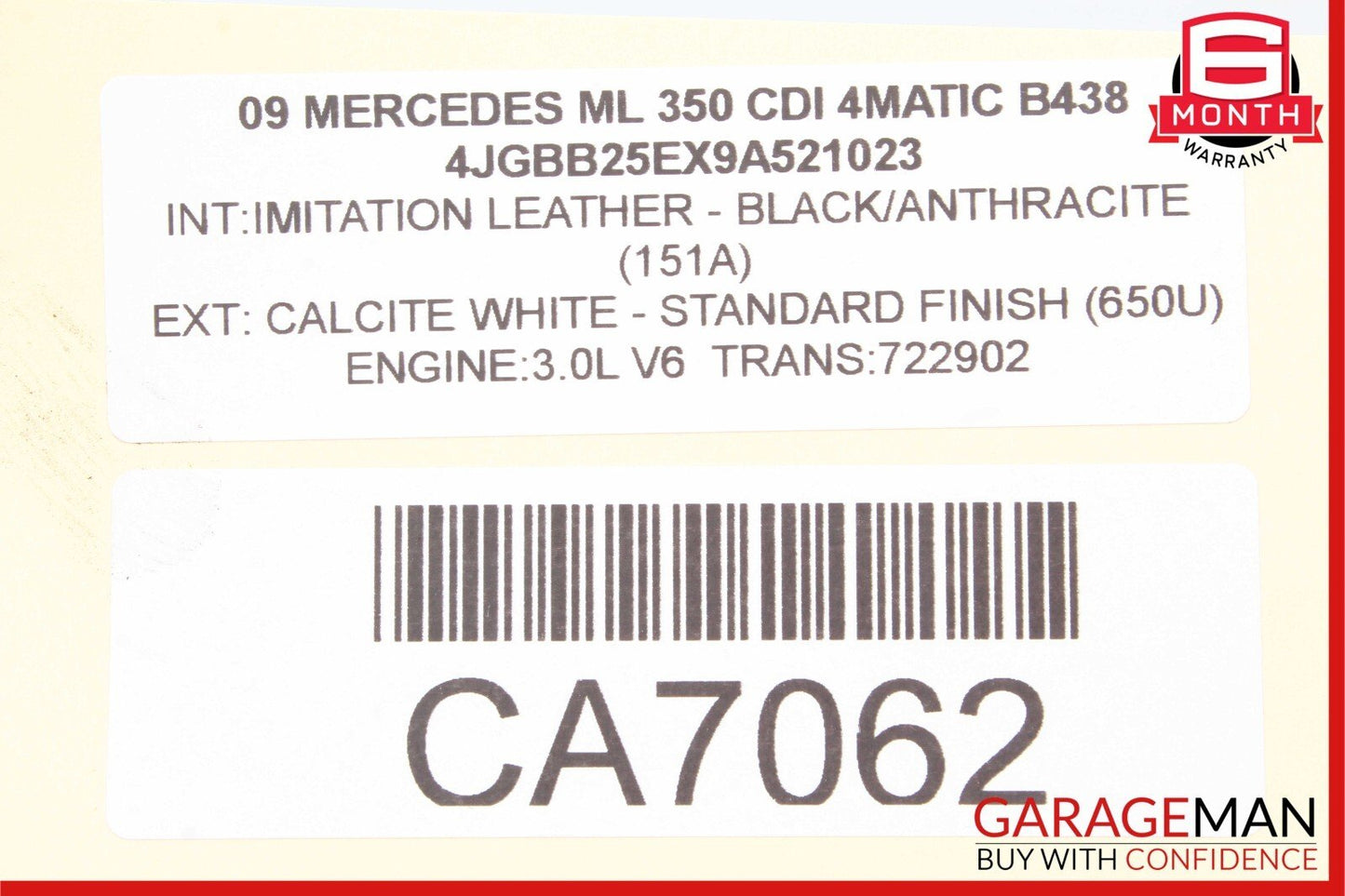 07-13 Mercedes W164 ML350 Bluetec Diesel CDI ECU Engine Control Module Flashed